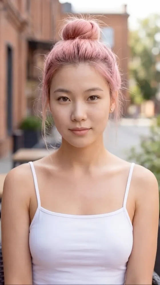 커트와 컬러: before