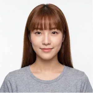 일자 앞머리: 여성 스타일