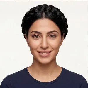 تاج مضفّر: تسريحات للنساء